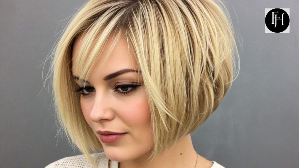 14. Short Blonde Bob Blowout