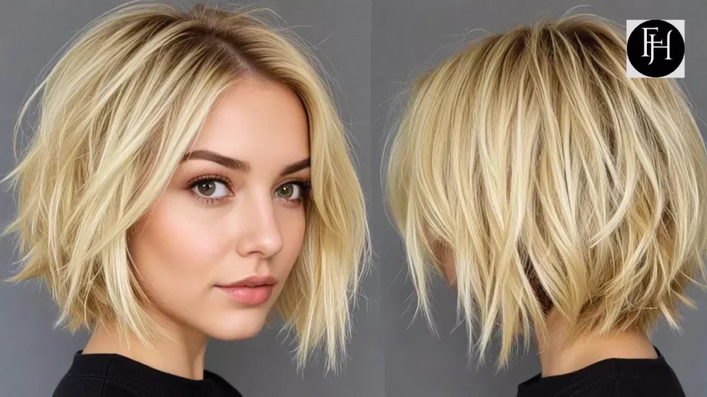 Tousled Blonde Bob