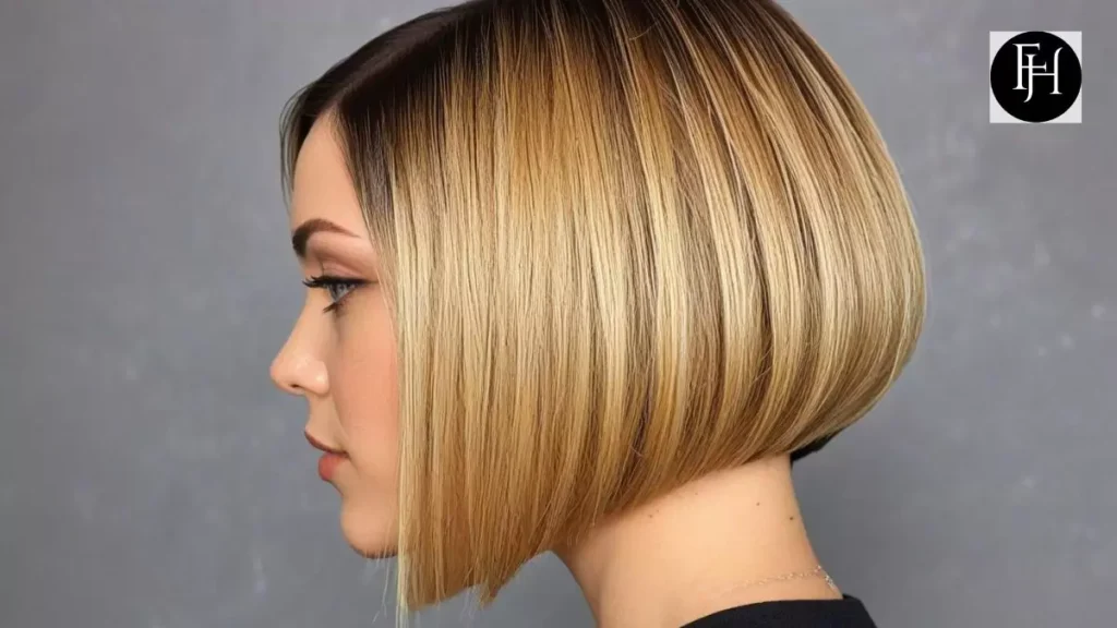 Rounded Bob with Straight Across Nape