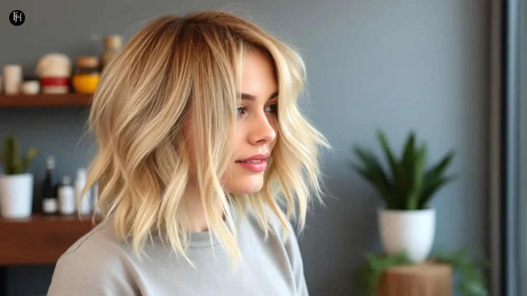 Bouncy Caramel Blonde Bob  