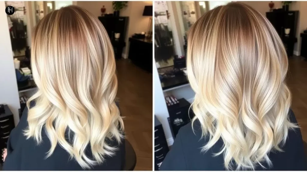 Warm Tones Blonde Balayage