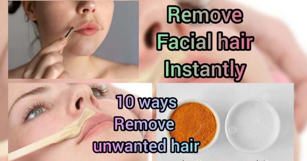 how to remove facial hair