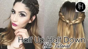 How to do Half up half down hairstyles?