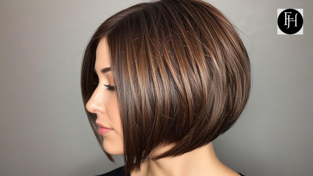 Glossy Brown Inverted Bob