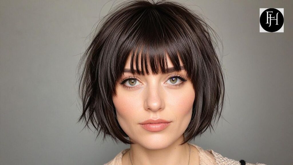 Short Bob Shag with Bangs