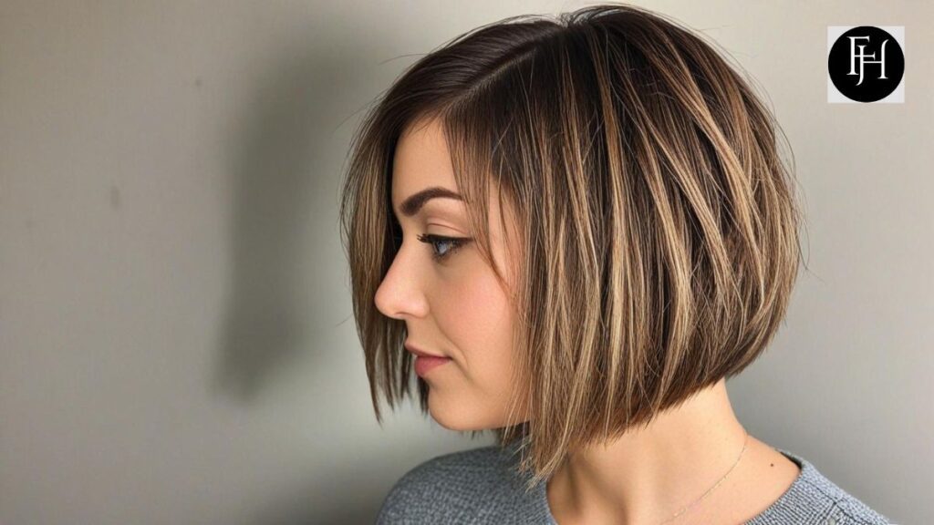 Short Razored Rounded Bob